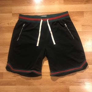 Bascom Projects Mesh Shorts Black Green Red 2XL